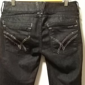 Bling William Rast Savoy Skinny black rinestone